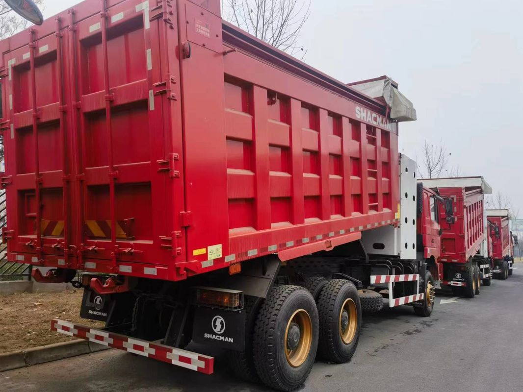90 τόνων βαρύ φορτηγό 6x4 SHACMAN CNG φορτηγό κόκκινο F3000 6x4 380 EuroV