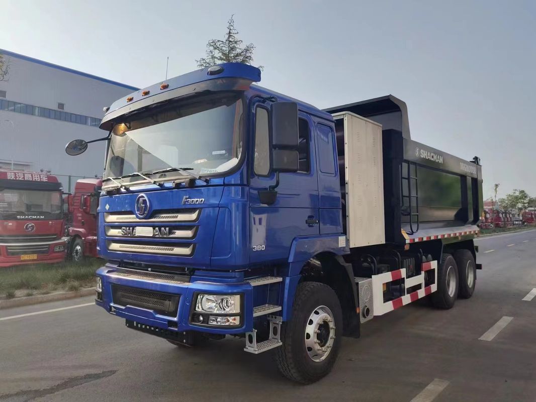 SHACMAN CNG Dump Truck F3000 6x4 380 EuroV Μπλε