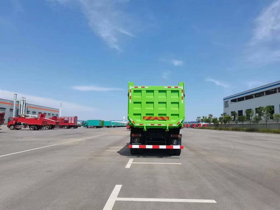 10 τροχούς SHACMAN F3000 CNG Dump Truck 6x4 Euro V WEICHAI-430HP πράσινο Ιδανικό για την κατασκευή και την εξόρυξη