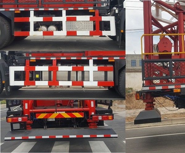 SHACMAN H3000 Αεροσκάφος 6x4 380HP EuroII Λευκό 50Ton πετρελαϊκή πλατφόρμα Μετακινούμενα φορτηγά