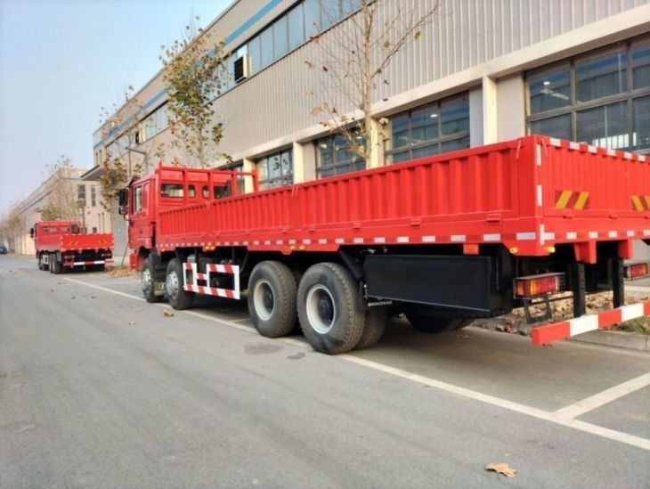 SHACMAN F3000 Κόκκινο φορτηγό 8×4 WEICHAI 380Hp EuroII 12 τροχοφόρο φορτηγό