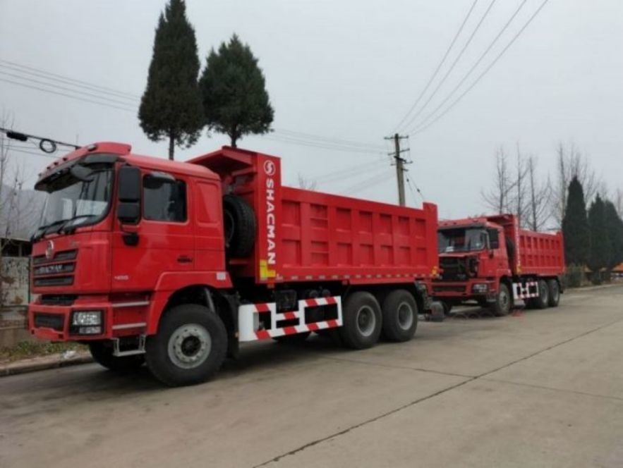 SHACMAN 10 τροχών βαρύ φορτίο φορτηγό F3000 6x4 375HP EuroV πορτοκαλί Tipper