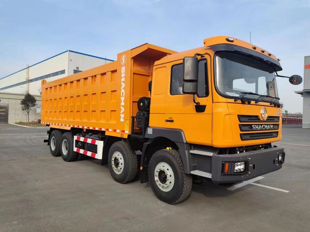 SHACMAN F3000 TIPPER Dump Truck 8x4 380HP EuroII πορτοκαλί 12 τροχούς WEICHAI κινητήρας