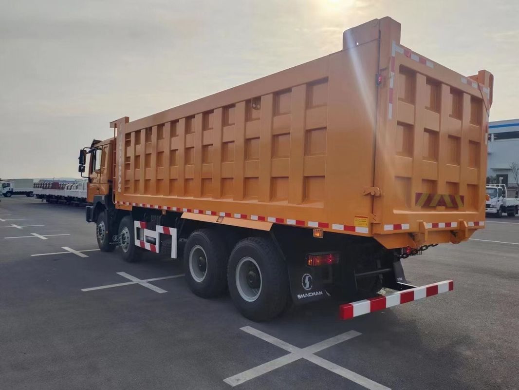 SHACMAN F3000 TIPPER Dump Truck 8x4 380HP EuroII πορτοκαλί 12 τροχούς WEICHAI κινητήρας