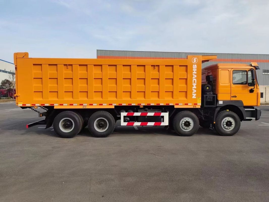SHACMAN F3000 TIPPER Dump Truck 8x4 380HP EuroII πορτοκαλί 12 τροχούς WEICHAI κινητήρας