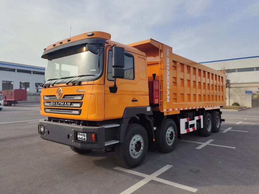 SHACMAN F3000 TIPPER Dump Truck 8x4 380HP EuroII πορτοκαλί 12 τροχούς WEICHAI κινητήρας
