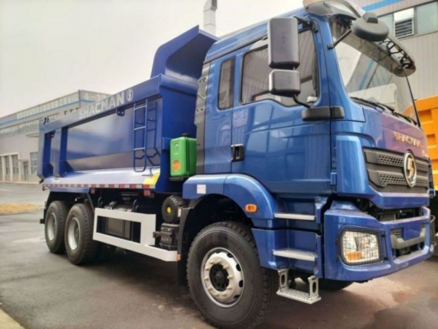 SHACMAN U-Cargo box Dump Truck 6x4 H3000 380 EuroII Blue Tipper Standard cab 12.00R20 ελαστικά