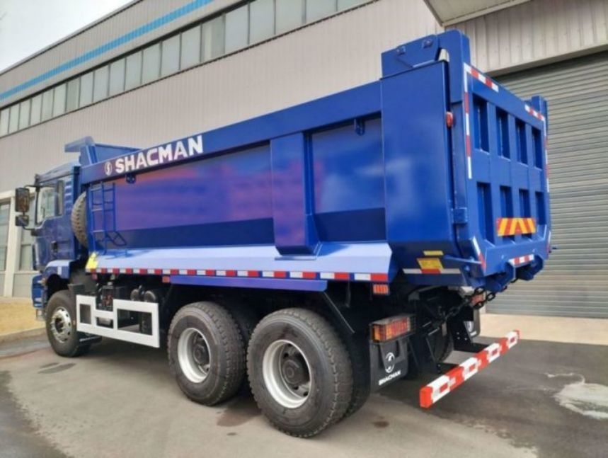 SHACMAN U-Cargo box Dump Truck 6x4 H3000 380 EuroII Blue Tipper Standard cab 12.00R20 ελαστικά