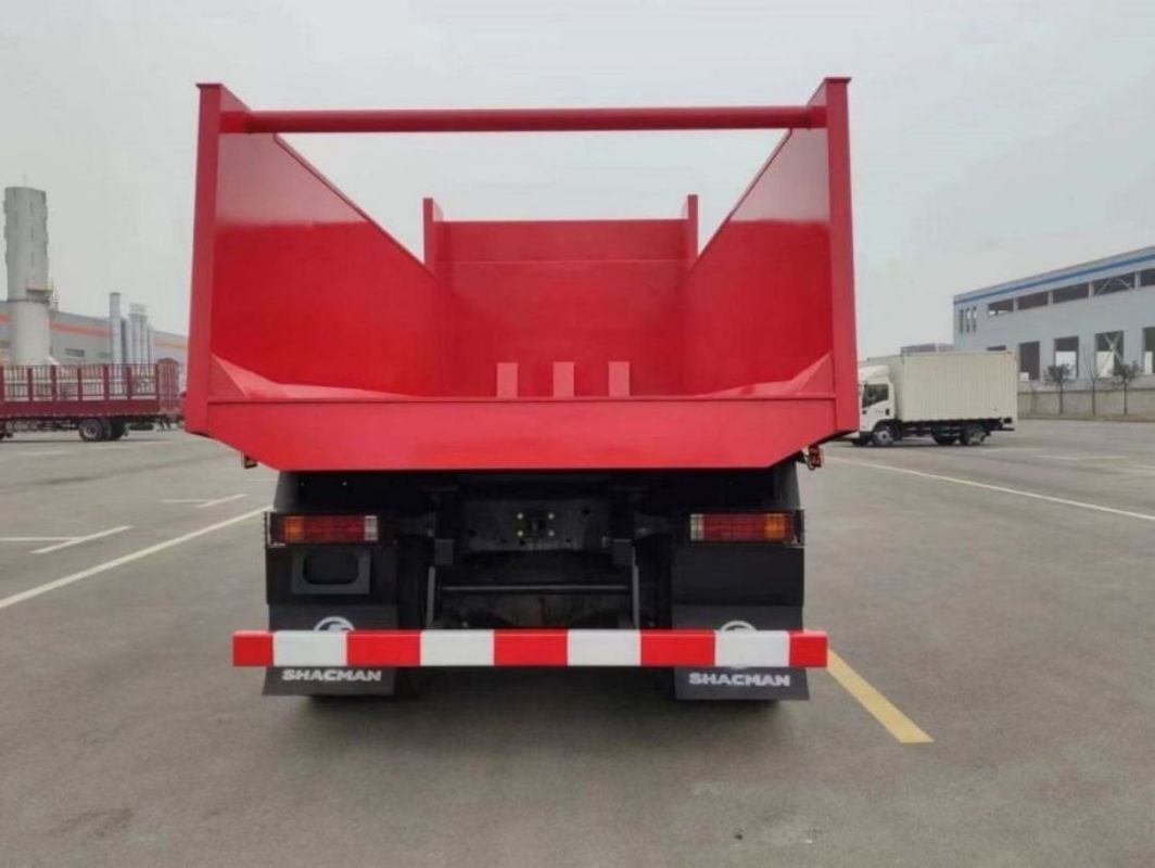 10 Δοκιμές SHACMAN Κόκκινο φορτηγό F3000 φορτηγό 380HP για την εξόρυξη