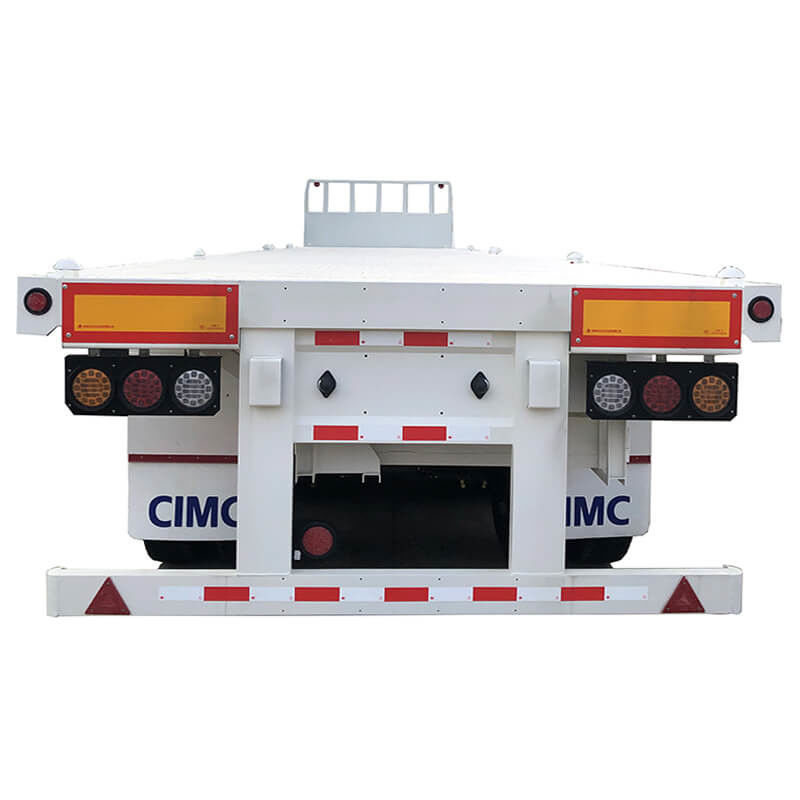 CMCC 3 άξονες 40 τόνους 40ft επεκτάσιμη επίπεδη έλικα για πώληση