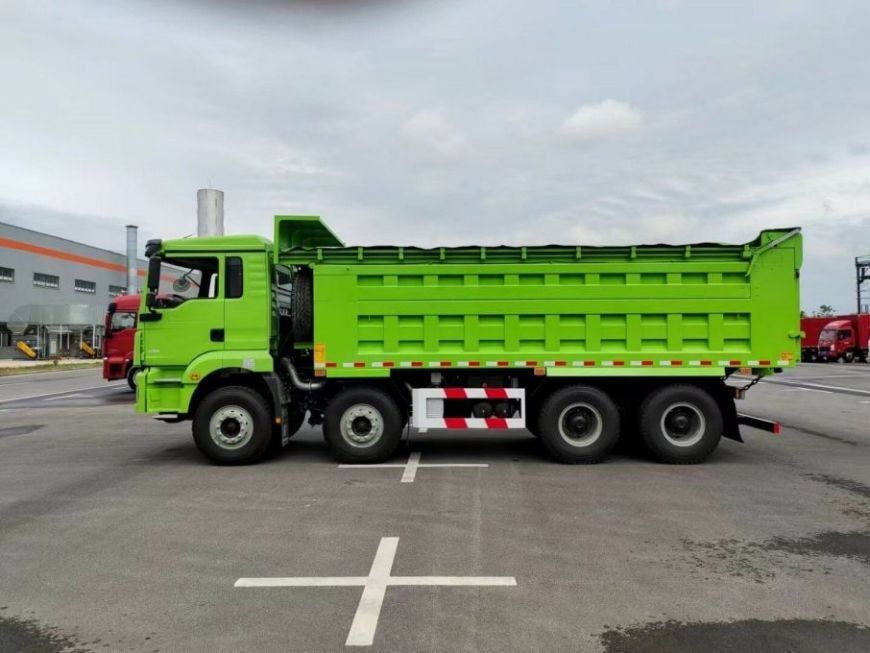 9.5T SHACMAN H3000 Καμιόνι 8x4 430 EuroV Πράσινο Καμιόνι MAN Άξονες 2 * 16T