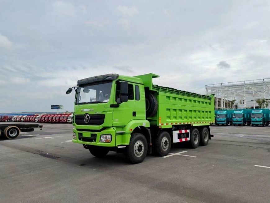 9.5T SHACMAN H3000 Καμιόνι 8x4 430 EuroV Πράσινο Καμιόνι MAN Άξονες 2 * 16T