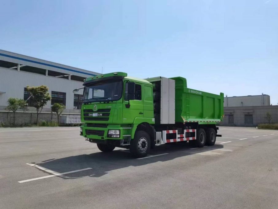 10 τροχούς SHACMAN F3000 CNG Dump Truck 6x4 Euro V WEICHAI-430HP πράσινο Ιδανικό για την κατασκευή και την εξόρυξη