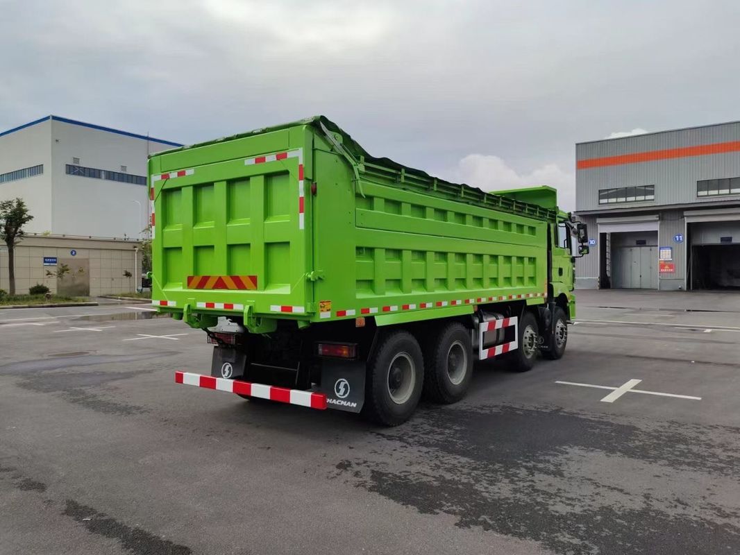 Νέο βαρύ φορτηγό SHACMAN H3000 8x4 375hp EuroV πράσινο 12 τροχούς