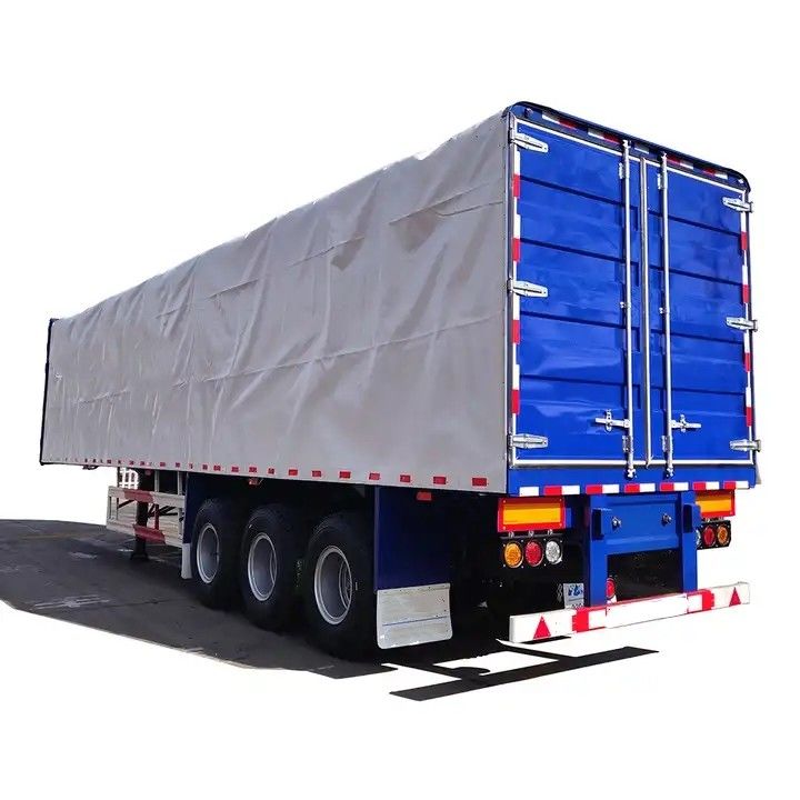 CIMC Side Curtain Semi-Trailer 3 άξονων τύπου φορτηγού, οδοντοκινητήρα για τη μεταφορά φορτίου σε παλέτες