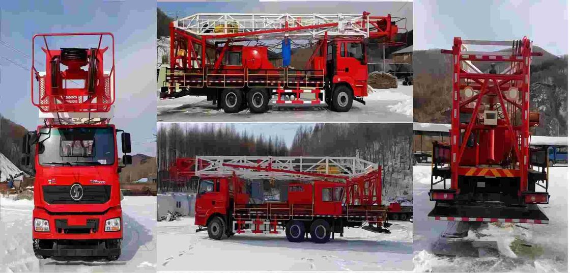 SHACMAN H3000 Αεροσκάφος 6x4 380HP EuroII Λευκό 50Ton πετρελαϊκή πλατφόρμα Μετακινούμενα φορτηγά