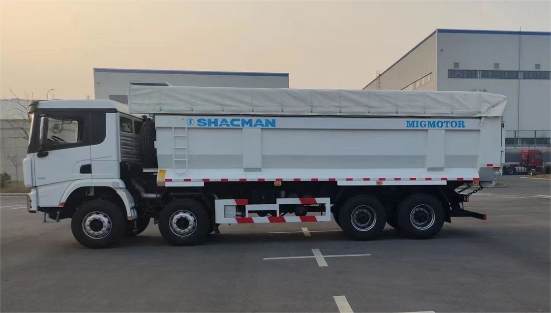 SHACMAN 8x4 440HP EuroV βαρύ φορτηγό σκουπιδιών λευκό 20 - 30 τόνων