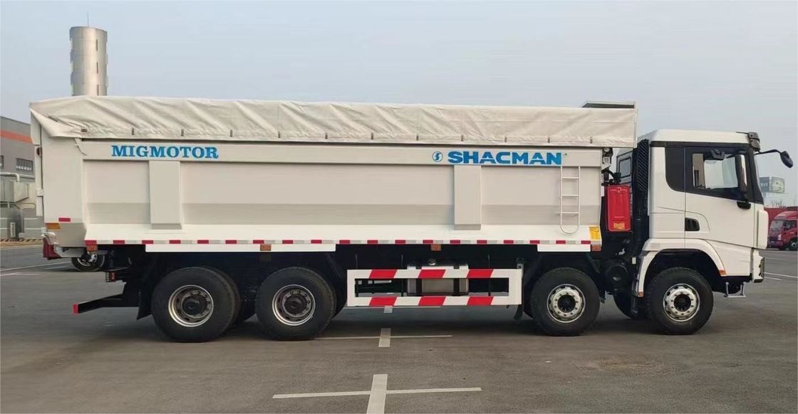 SHACMAN 8x4 440HP EuroV βαρύ φορτηγό σκουπιδιών λευκό 20 - 30 τόνων
