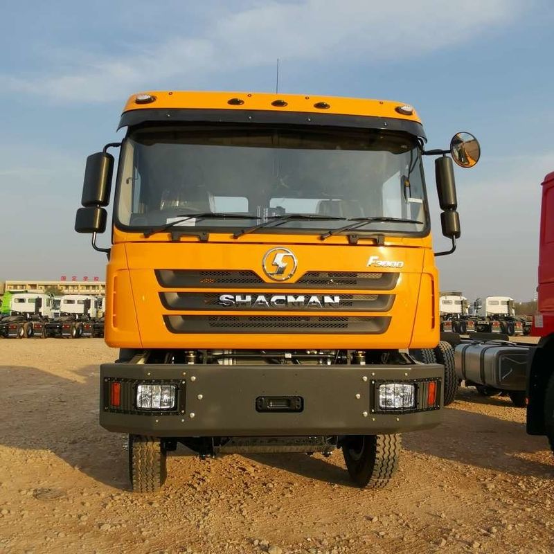 Κόκκινος SHACMAN F3000 375HP Euro V 6 τροχών έλκυσης κεφαλή 4x2 WEICHAI κινητήρα