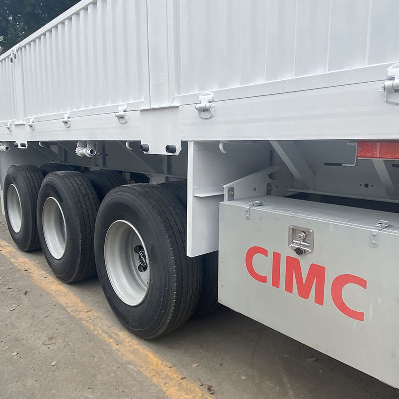 CIMC 3 / 4 Άξονες Φράχτης Semi Trailers 60 70 Τόνους Φράχτη φορτηγά φορτηγά SHACMAN