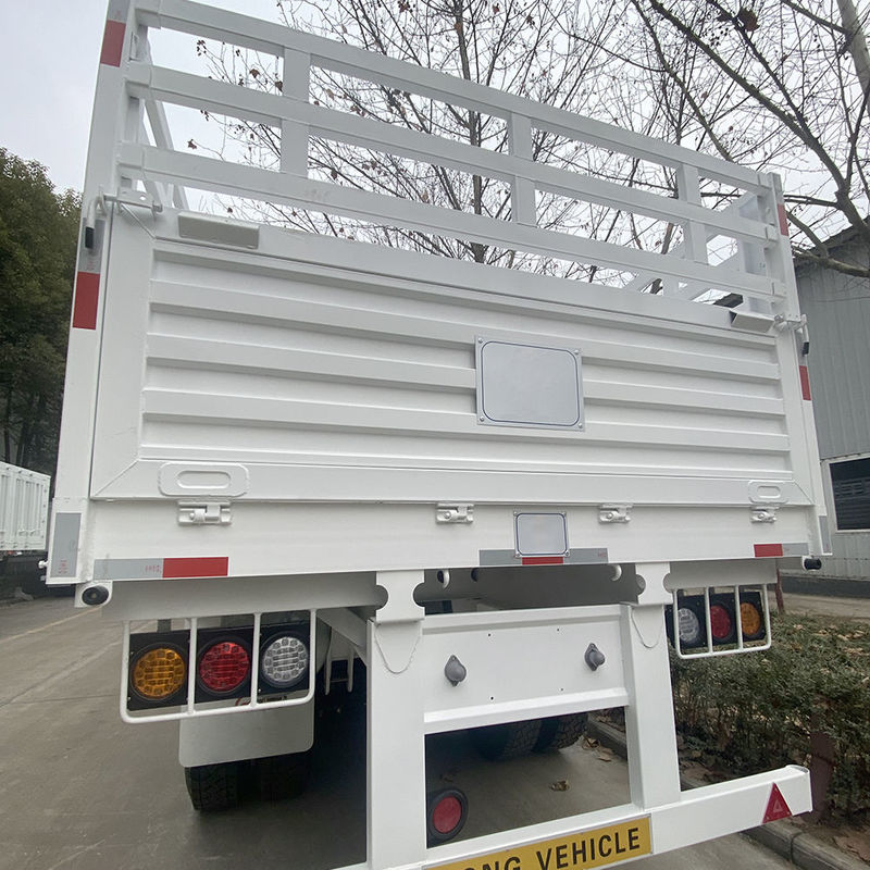 CIMC 3 / 4 Άξονες Φράχτης Semi Trailers 60 70 Τόνους Φράχτη φορτηγά φορτηγά SHACMAN