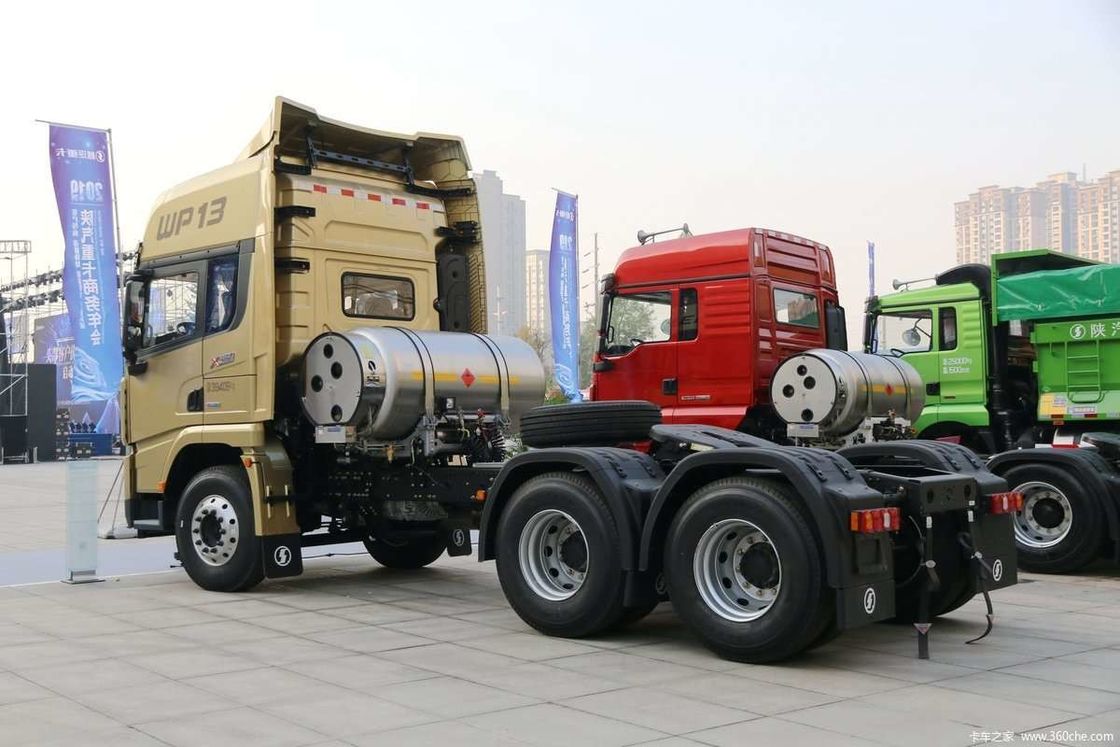 LNG 480HP SHACMAN X3000 6x4 Τρακτέρ EuroV Λευκό Τρακτέρ