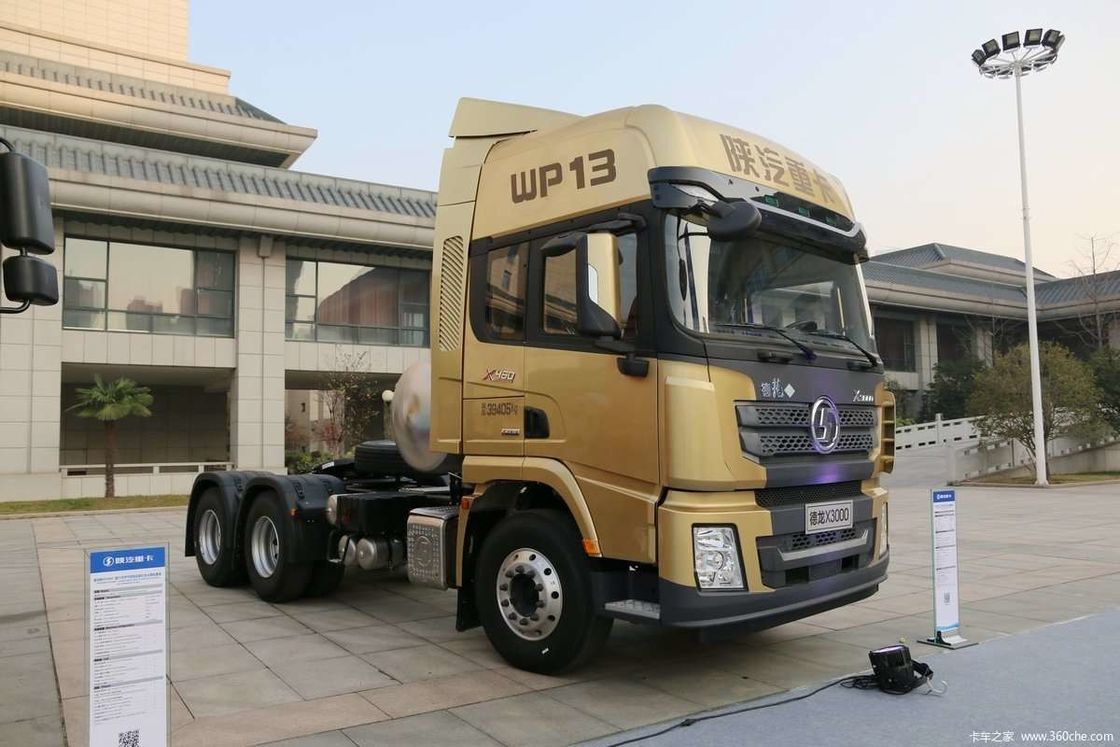 LNG 480HP SHACMAN X3000 6x4 Τρακτέρ EuroV Λευκό Τρακτέρ