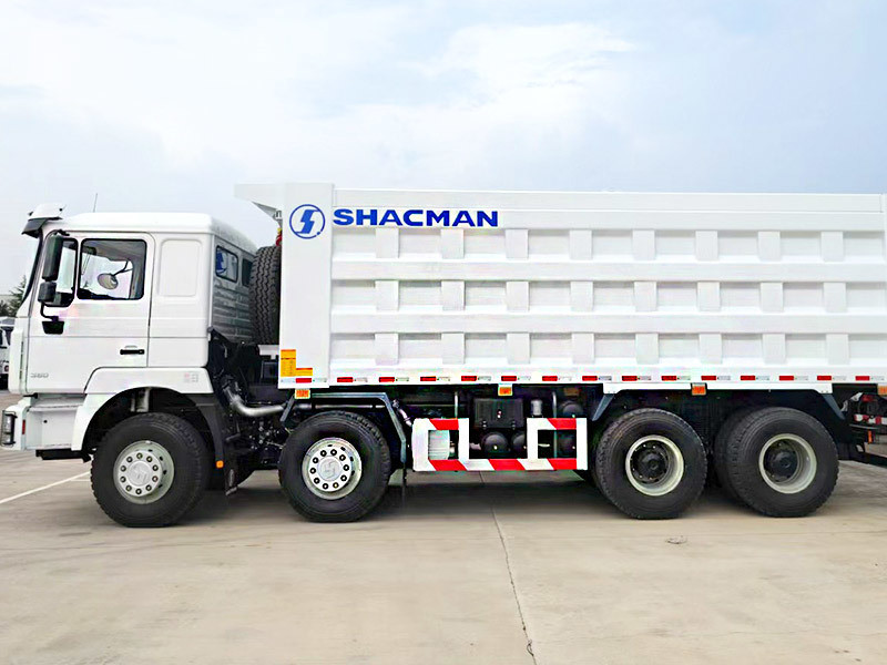 SHACMAN F3000 8x4 430Hp EuroV Yellow Domestic Front Lift Tipper Truck with 300L Fuel Tank and 12.00R20 Tires